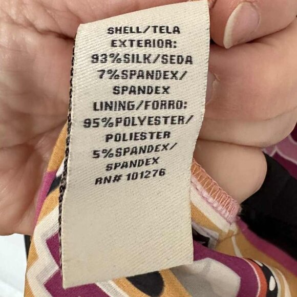 Vintage Nordstrom ECI New York Silk Paisley Dress Size 6 - Picture 4 of 5